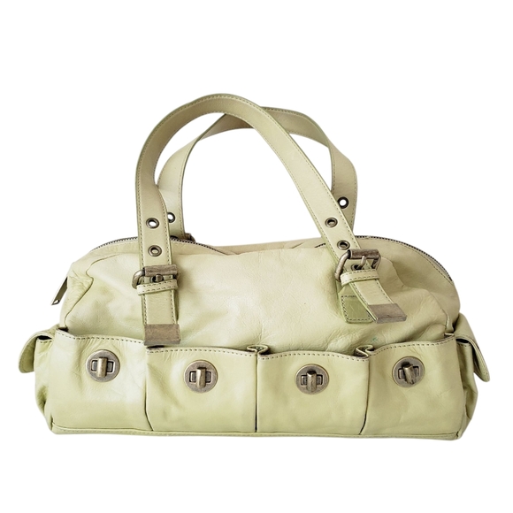 Cynthia Rowley Handbags - Vintage Cynthia Rowley Light Green Leather Handbag